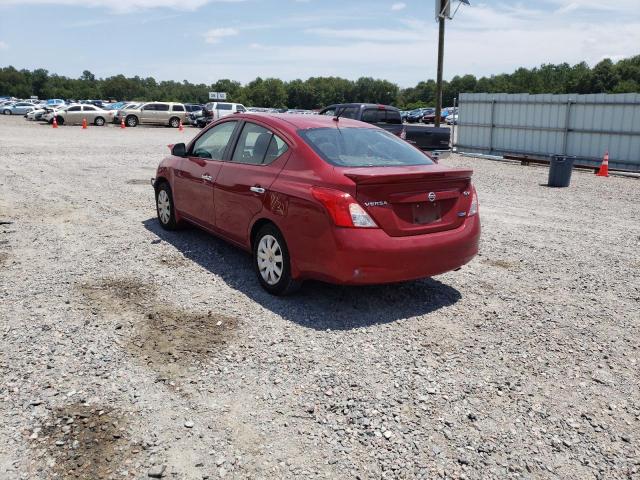 3N1CN7APXEK452950 - 2014 NISSAN VERSA S RED photo 3