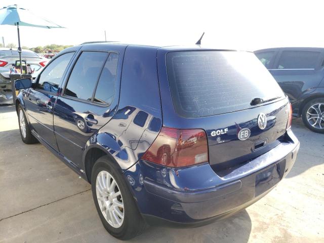 9BWGP61J424042984 - 2002 VOLKSWAGEN GOLF GLS T BLUE photo 3