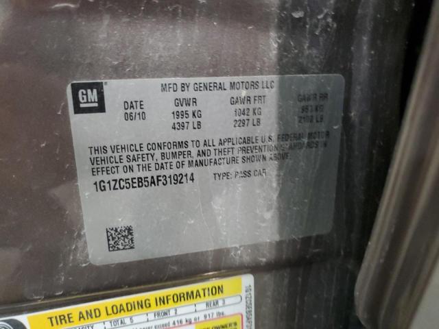 1G1ZC5EB5AF319214 - 2010 CHEVROLET MALIBU 1LT  照片 10