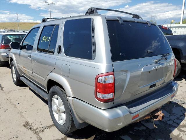 JN8DR09Y91W589357 - 2001 NISSAN PATHFINDER SILVER photo 3