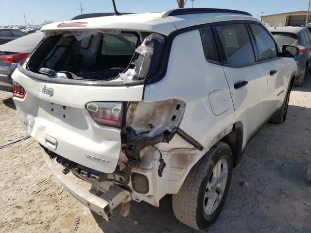 3C4NJCAB0JT489699 - 2018 JEEP COMPASS SP WHITE photo 4