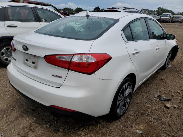 KNAFX4A88E5205218 - 2014 KIA FORTE EX WHITE photo 4