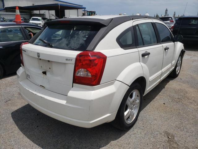 1B3JB48B57D505113 - 2007 DODGE CALIBER SX WHITE photo 4