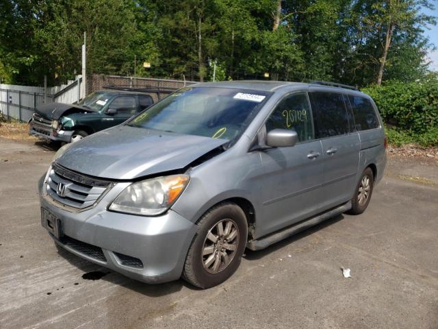 5FNRL3H77AB033517 - 2010 HONDA ODYSSEY EX BLUE photo 2