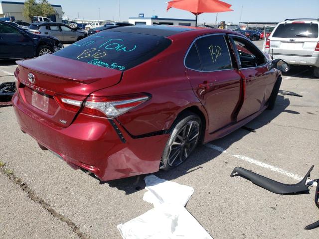 4T1B61HK6JU606556 - 2018 TOYOTA CAMRY XSE BURGUNDY photo 4