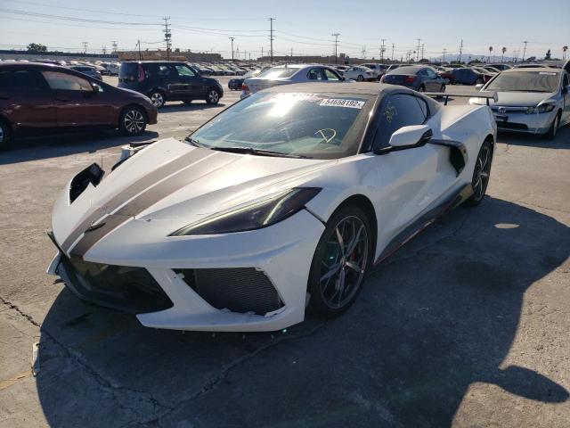 1G1YA2D46N5107050 - 2022 CHEVROLET CORVETTE S WHITE photo 2
