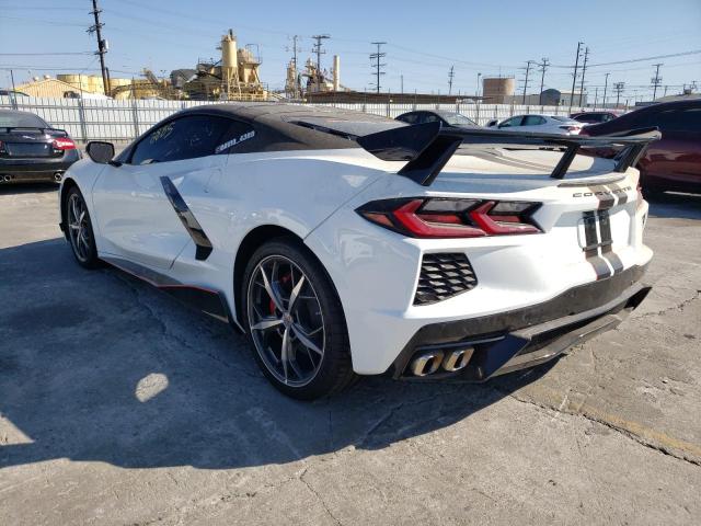 1G1YA2D46N5107050 - 2022 CHEVROLET CORVETTE S WHITE photo 3