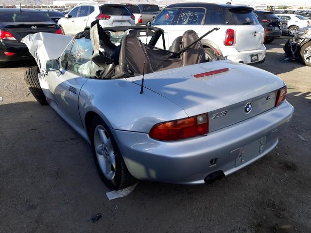 4USCH9333XLF79068 - 1999 BMW Z3 2.3 SILVER photo 3