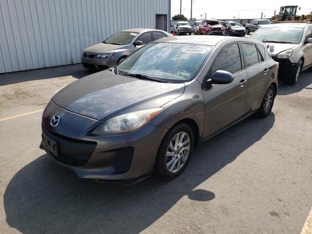 JM1BL1LP5D1722756 - 2013 MAZDA 3 I GRAY photo 2