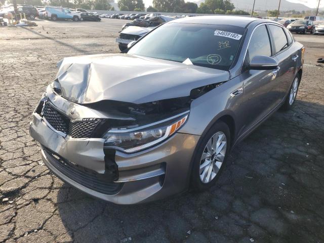 5XXGT4L3XGG063313 - 2016 KIA OPTIMA SILVER photo 2