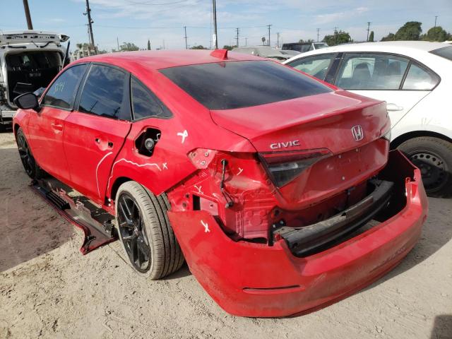 2HGFE2F56NH530780 - 2022 HONDA CIVIC SPOR 红色 照片 3