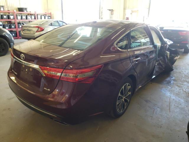 4T1BK1EB5HU244990 - 2017 TOYOTA AVALON XLE BURGUNDY photo 4