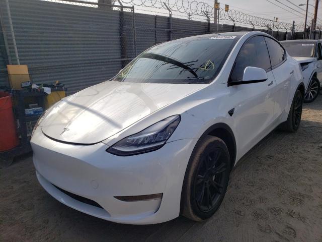 5YJYGDEF1LF002588 - 2020 TESLA MODEL Y أبيض صورة 2
