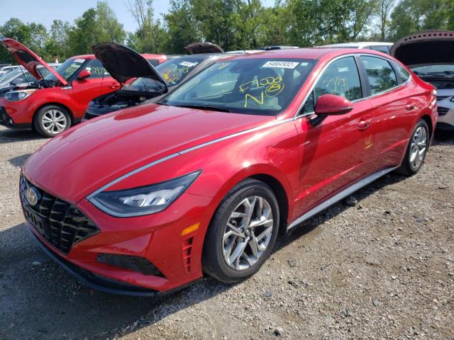 5NPEL4JA1LH047010 - 2020 HYUNDAI SONATA SEL RED photo 2