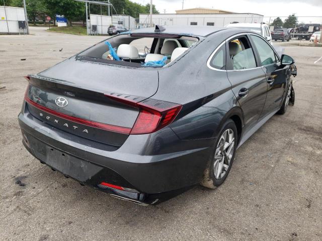 KMHL64JA2MA158216 - 2021 HYUNDAI SONATA SEL GRAY photo 4