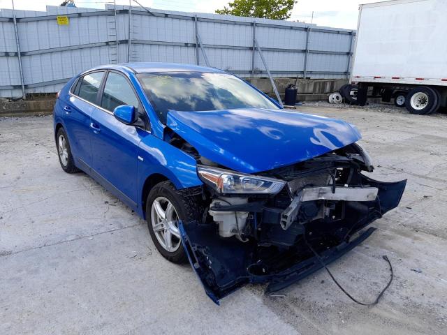 KMHC75LC3HU056316 - 2017 HYUNDAI IONIQ SEL BLUE photo 1