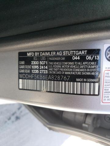 WDDHF5KB6EA828767 - 2014 MERCEDES-BENZ E 350 SILVER photo 10