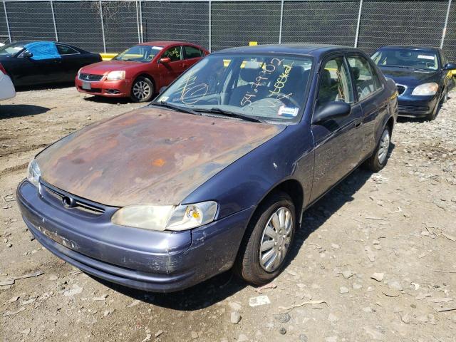 2T1BR12E8YC301615 - 2000 TOYOTA COROLLA VE BLUE photo 9