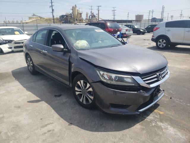 1HGCR2F33EA222969 - 2014 HONDA ACCORD LX GRAY photo 1