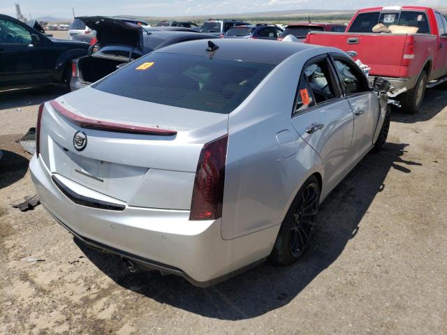 1G6AJ5S37D0107738 - 2013 CADILLAC ATS PERFOR SILVER photo 4