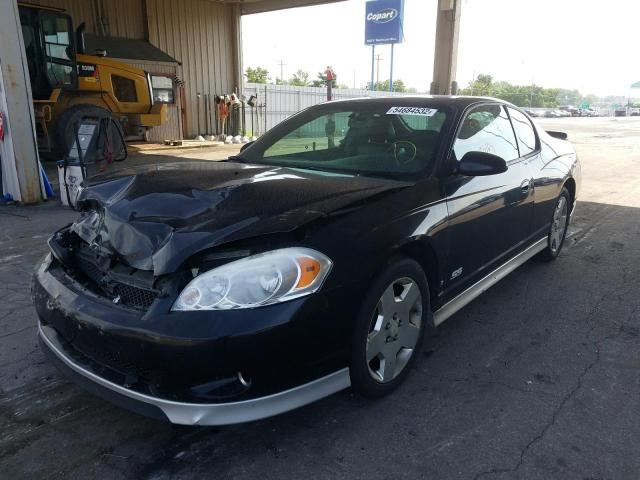 2G1WL15C569319296 - 2006 CHEVROLET MONTE CARL შავი ფოტო 2