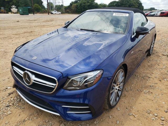 WDD1K6BB6LF126192 - 2020 MERCEDES-BENZ E AMG 53 BLUE photo 2