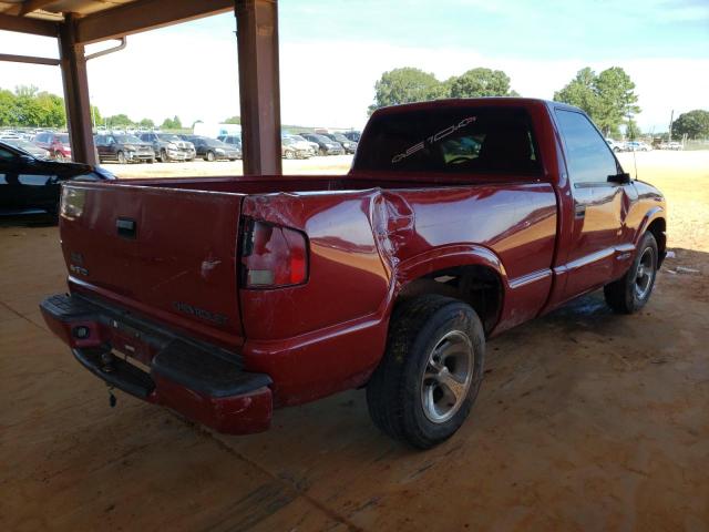 1GCCS14561K153975 - 2001 CHEVROLET S TRUCK S1 RED photo 4