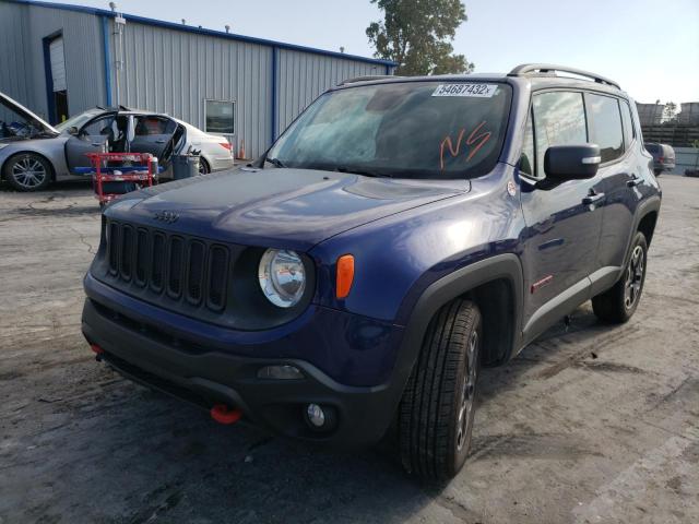 ZACCJBCT5GPD93980 - 2016 JEEP RENEGADE T BLUE photo 2