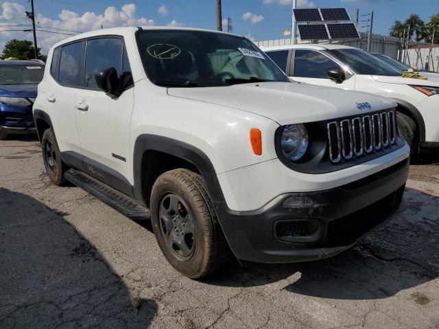 ZACCJBAB5JPH27734 - 2018 JEEP RENEGADE S WHITE photo 1