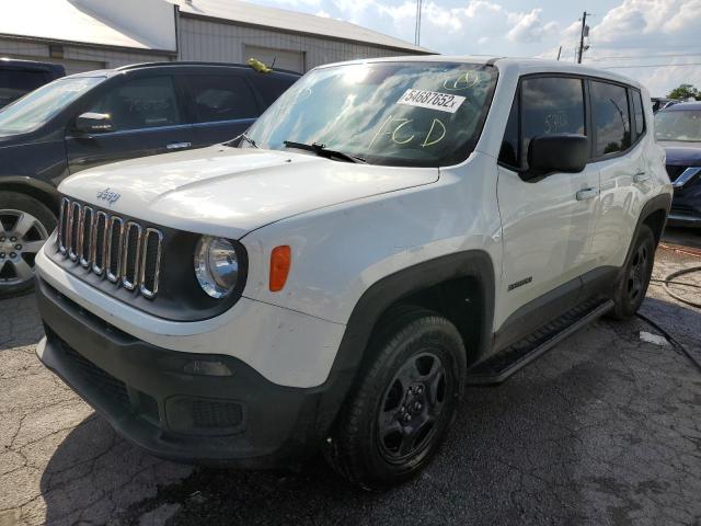 ZACCJBAB5JPH27734 - 2018 JEEP RENEGADE S WHITE photo 2