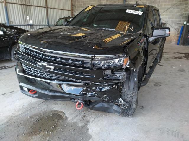 1GCUYEEL1NZ201029 - 2022 CHEVROLET SILVERADO BLACK photo 9