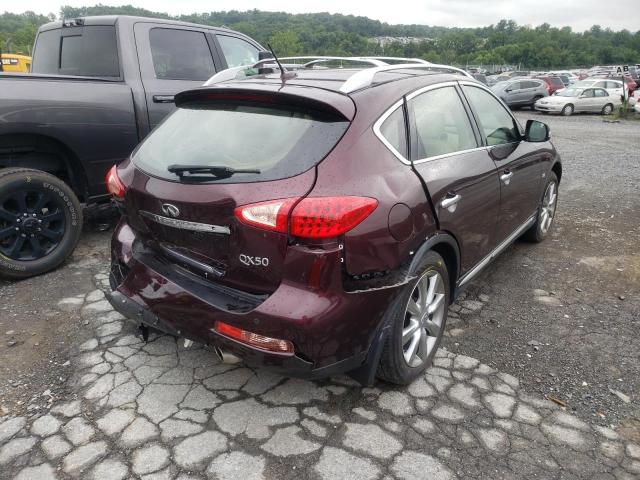 JN1BJ0RR9GM263696 - 2016 INFINITI QX50 BURGUNDY photo 4