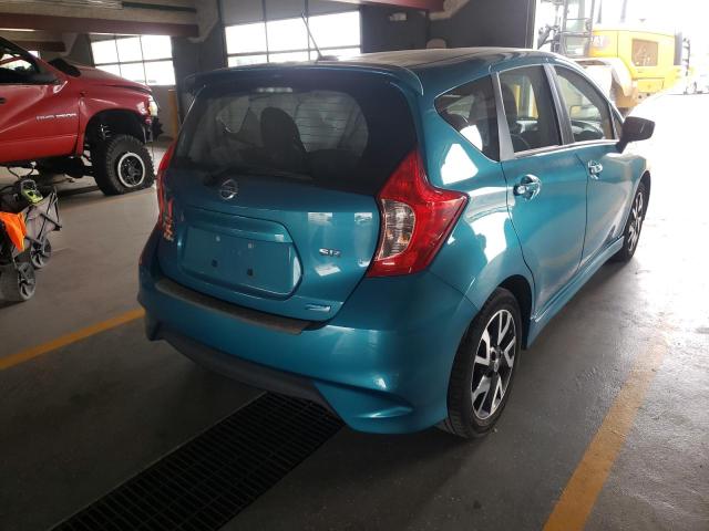 3N1CE2CP0FL364047 - 2015 NISSAN VERSA NOTE TEAL photo 4