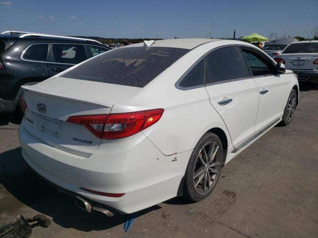 5NPE34AB9FH155954 - 2015 HYUNDAI SONATA SPO WHITE photo 4