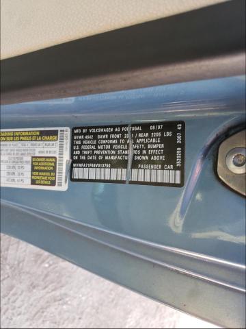 WVWFA71F58V013750 - 2008 VOLKSWAGEN EOS LUX 蓝色 照片 10