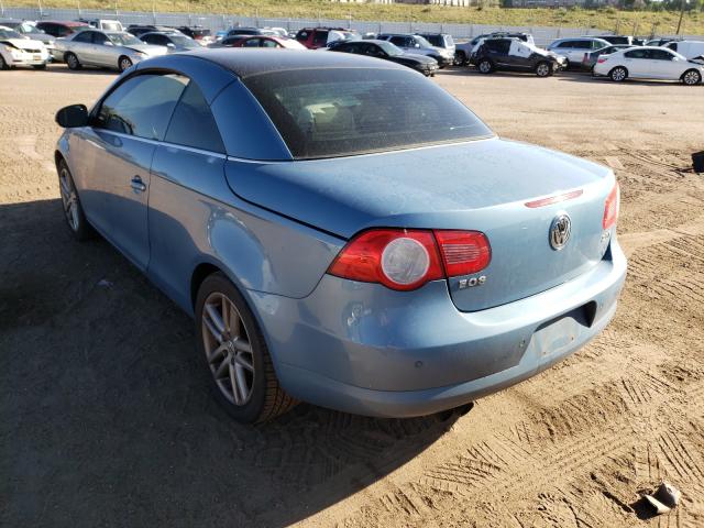 WVWFA71F58V013750 - 2008 VOLKSWAGEN EOS LUX 蓝色 照片 3