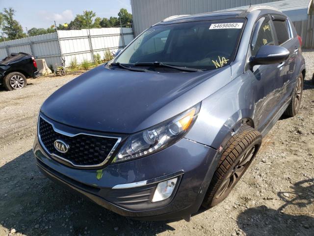 KNDPC3A67C7213338 - 2012 KIA SPORTAGE S BLUE photo 2