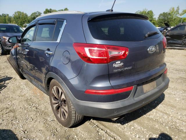 KNDPC3A67C7213338 - 2012 KIA SPORTAGE S BLUE photo 3