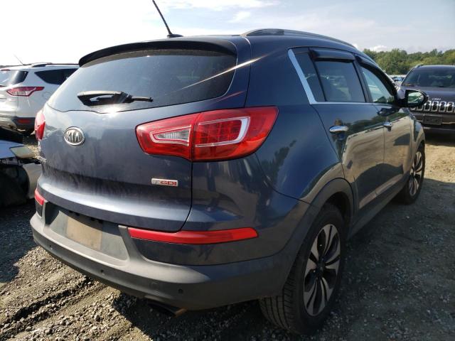 KNDPC3A67C7213338 - 2012 KIA SPORTAGE S BLUE photo 4