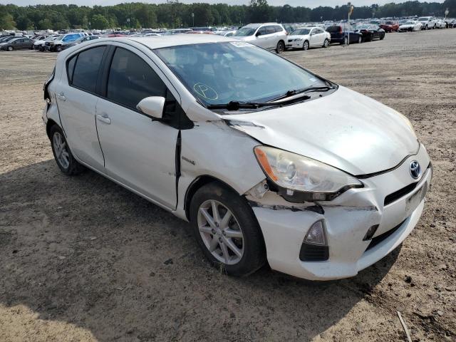 JTDKDTB35D1551384 - 2013 TOYOTA PRIUS C WHITE photo 1