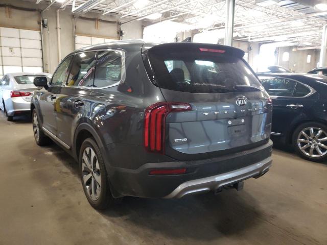 5XYP3DHC5LG079076 - 2020 KIA TELLURIDE GRAY photo 3