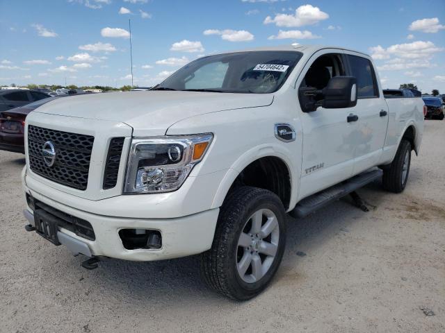 1N6AA1F48KN531158 - 2019 NISSAN TITAN XD S WHITE photo 2