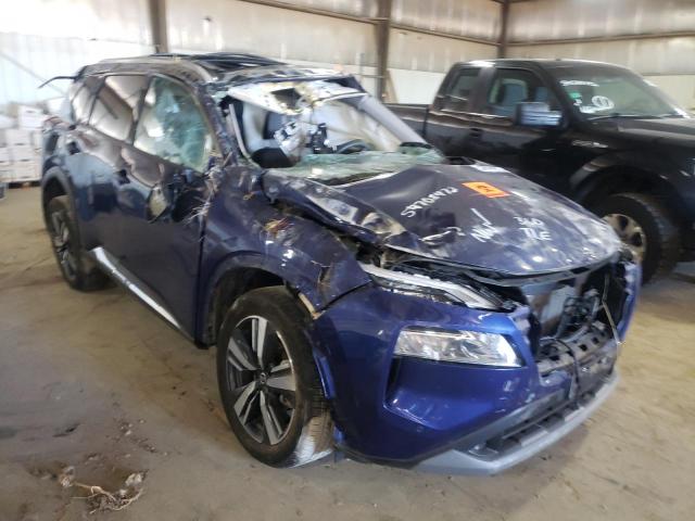 JN8AT3CB0MW236598 - 2021 NISSAN ROGUE SL BLUE photo 1