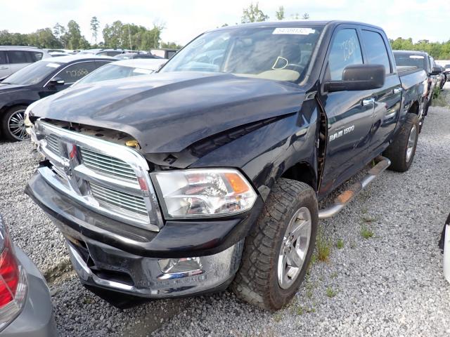 1C6RD7LT9CS187796 - 2012 DODGE RAM 1500 S BLACK photo 2