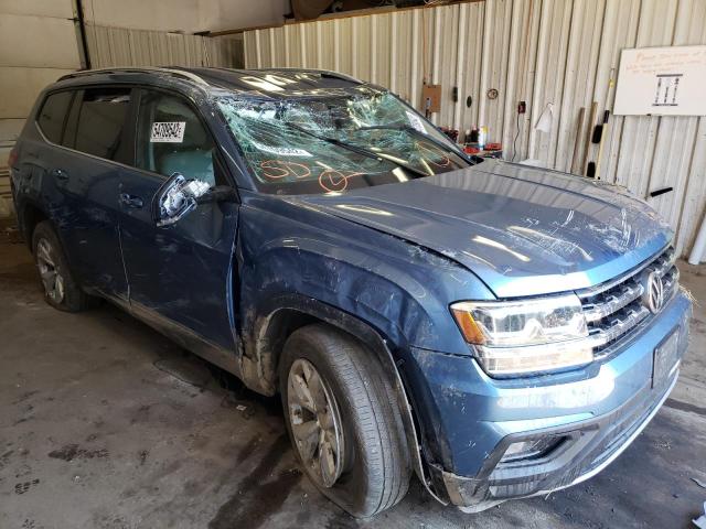 1V2DR2CA1KC566448 - 2019 VOLKSWAGEN ATLAS SE BLUE photo 1