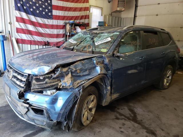 1V2DR2CA1KC566448 - 2019 VOLKSWAGEN ATLAS SE BLUE photo 2