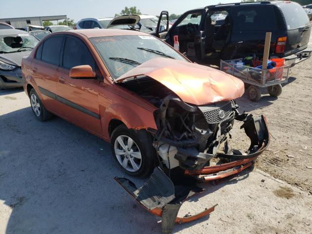 KNADE223696457246 - 2009 KIA RIO BASE ORANGE photo 1