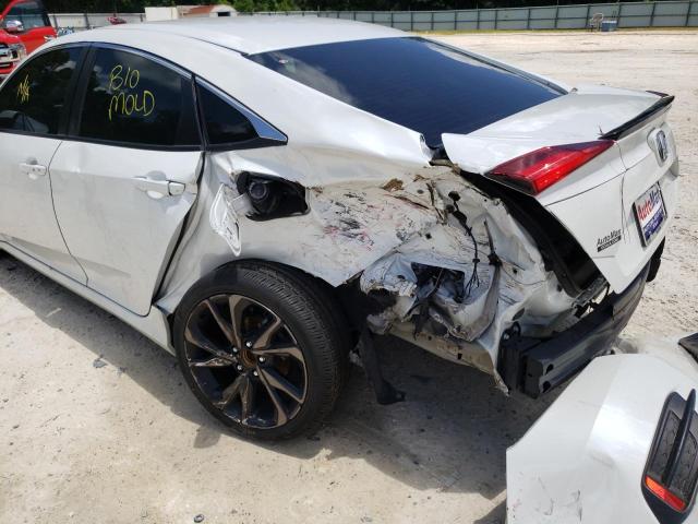 2HGFC2E82LH531763 - 2020 HONDA CIVIC SPOR WHITE photo 9