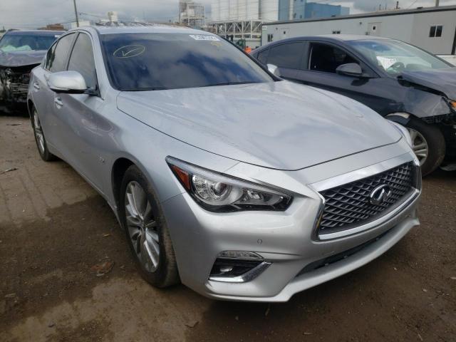 JN1EV7AR7KM555846 - 2019 INFINITI Q50 LUXE SILVER photo 1