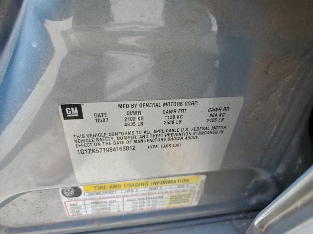 1G1ZK577984163812 - 2008 CHEVROLET MALIBU LTZ ლურჯი ფოტო 10